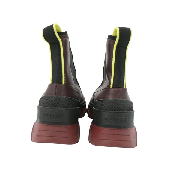 Sorel Women's Brex Boot Chelsea Waterproof Boots 10 New Cinder Black Platform - Picture 8 of 11